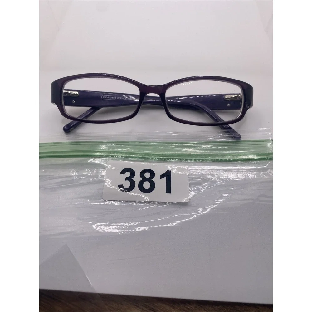 Coach Eyeglasses FRAMES ONLY Bernice Rectangular 135 Purple 381